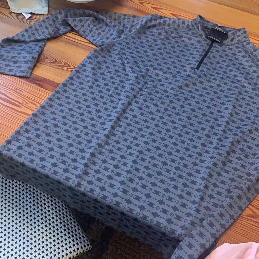 Gray Swannies 3/4 Zip Shirt